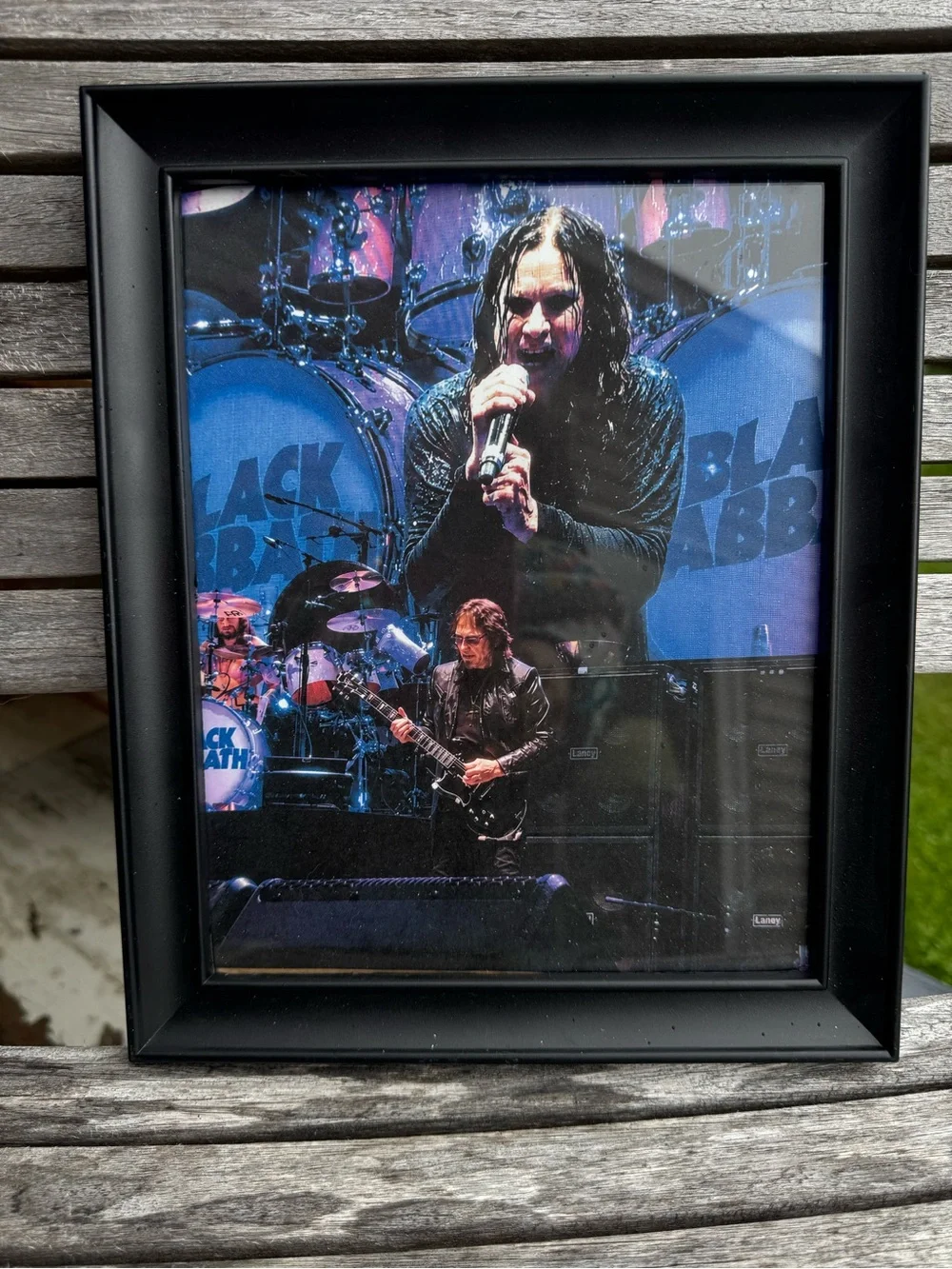 Original Black Sabbath 2016 Front Row Photo | Tony Iommi & Ozzy Osbourne | Frame - Picture 9 of 15
